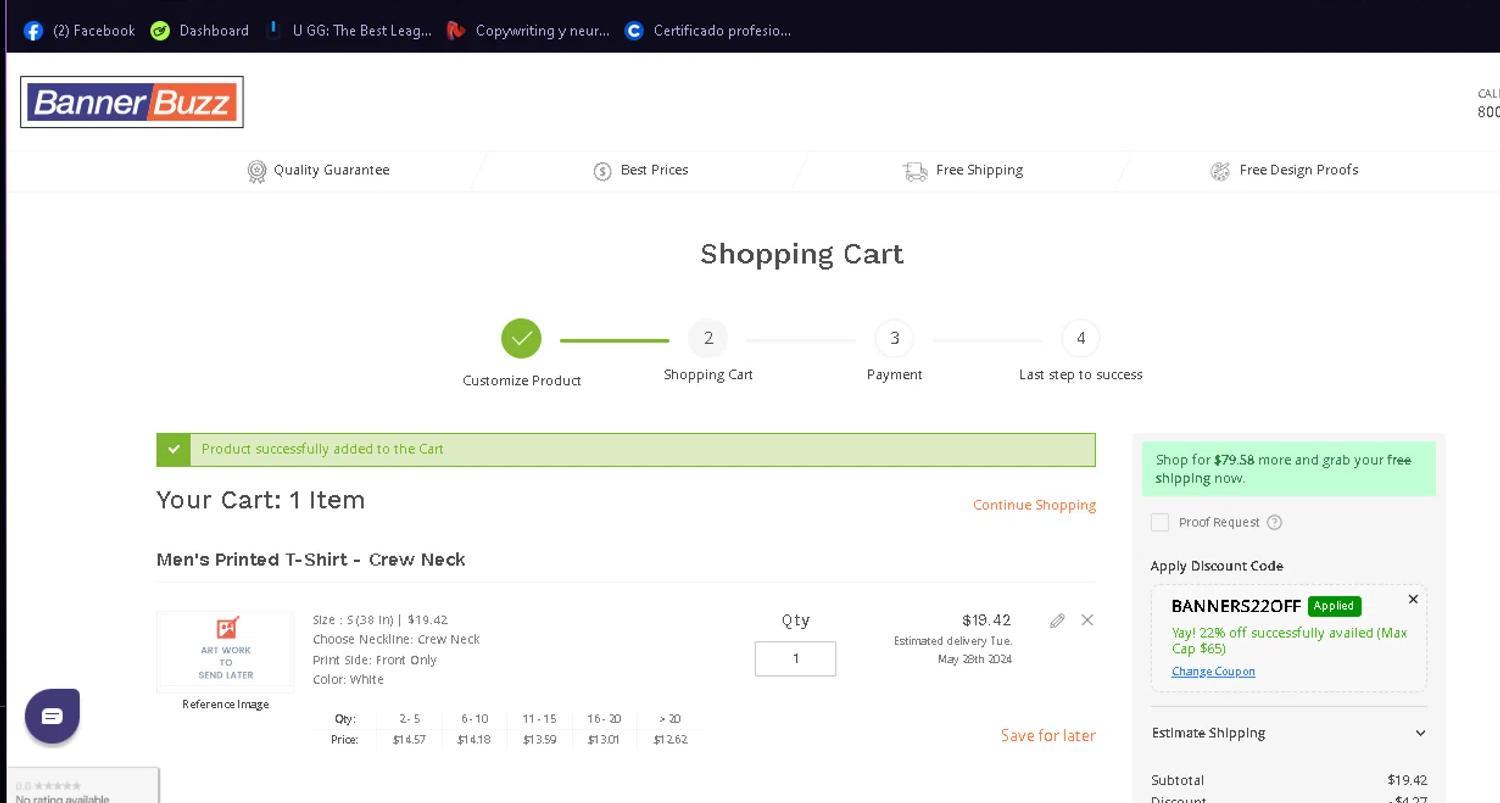 How to apply BannerBuzz coupon code